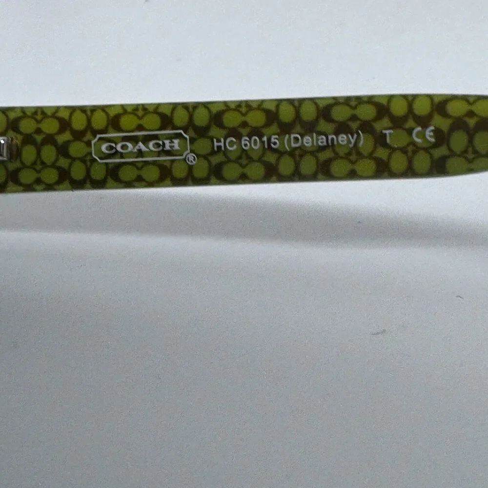Coach HC6015 5031 Delaney Tortoise Brown Green Eyeglasses Frame 48-16 130 H15951